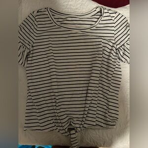 Women’s XS, Short sleeve, Black and white, Stripped shirt, Good condition